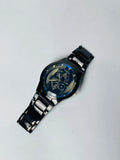 Kronavian ShadowGear™ — Black Stainless Steel Skeleton Watch