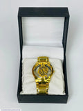 Kronavian Aurex™ — Golden Open-Heart Stainless Steel Watch