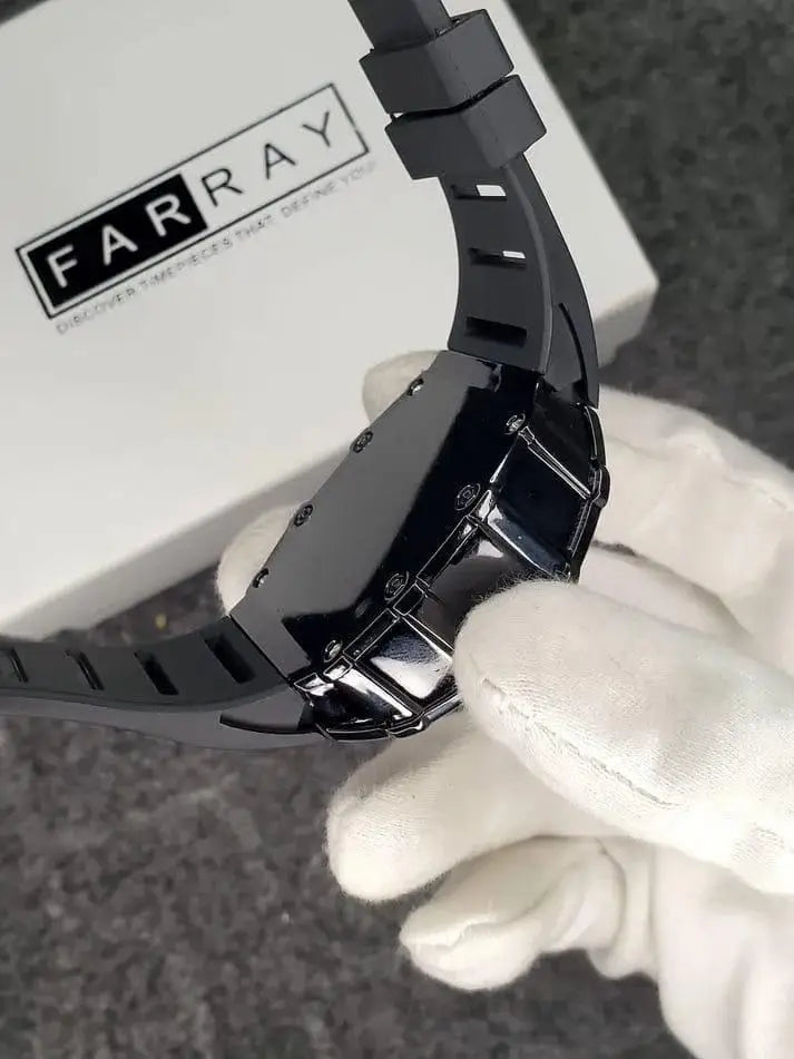Kronavian VantaGear™ — Black Skeleton Luxury Watch